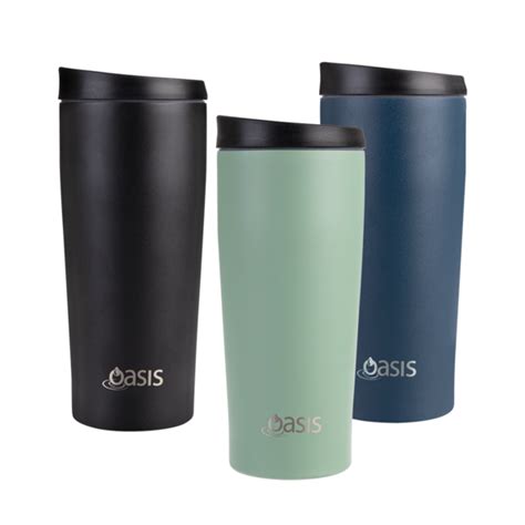 Oasis Stainless Steel Double Wall Insulated Travel Mug 600ml