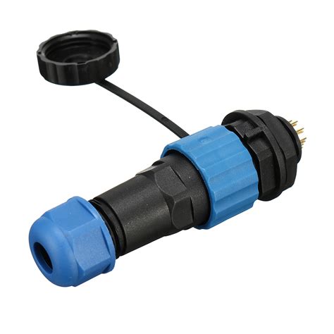 Sp16 Ip68 Waterproof Connector Male Plug And Female Socket 9 Pin Panel