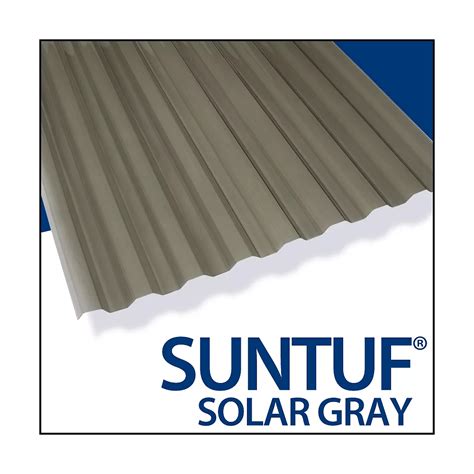 Suntuf Cor Pc 12 Feet Solar Grey The Home Depot Canada