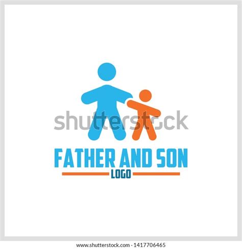 Father Son Logo Icon Stock Vector Royalty Free 1417706465