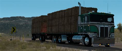Ats Kenworth K100e Flatbed Truck And Trailer Add On V14 137x