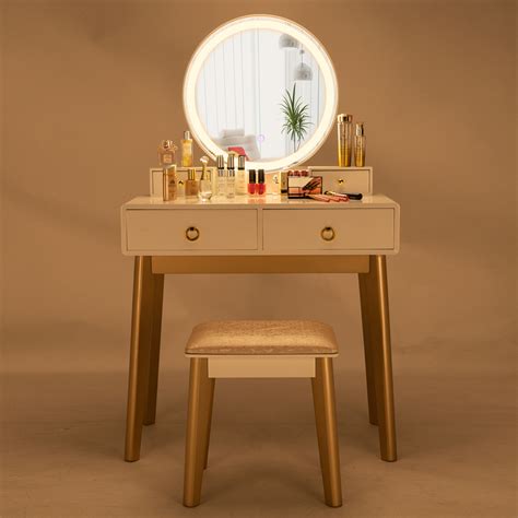 Used vanity table garitas co. URHOMEPRO Makeup Vanity Table, Wooden Vanity Set with ...