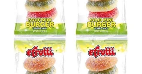Efrutti Mini Burger Sour 9g Dulciuri Americane La Candy Land