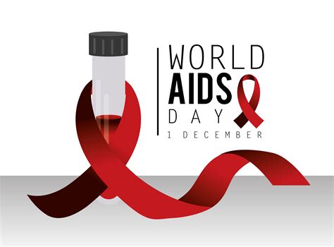 World Aids Day Campaign With Red Ribbon 1270771 Vector Art At Vecteezy