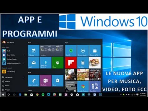 Stream live tv, catch up on your favourite series, movies and sport highlights or download to watch later offline, all on the go. Windows 10: App E Programmi - Recensione (ITA HD) - YouTube