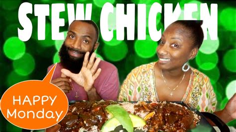 brown stew chicken mukbang authentic jamaican cooking🇯🇲 youtube