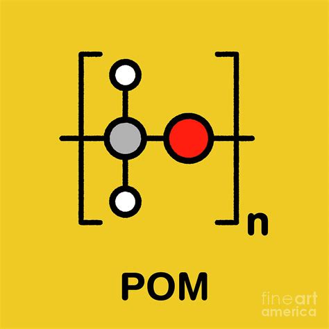Polyoxymethylene Polymer Chemical Structure Photograph By Molekuul