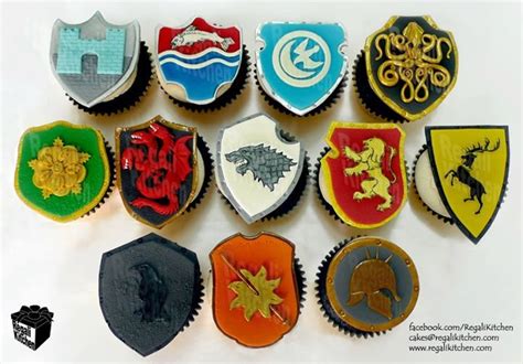 Game Of Thrones Cupcakes House Sigils By The Regali Kitchen Game