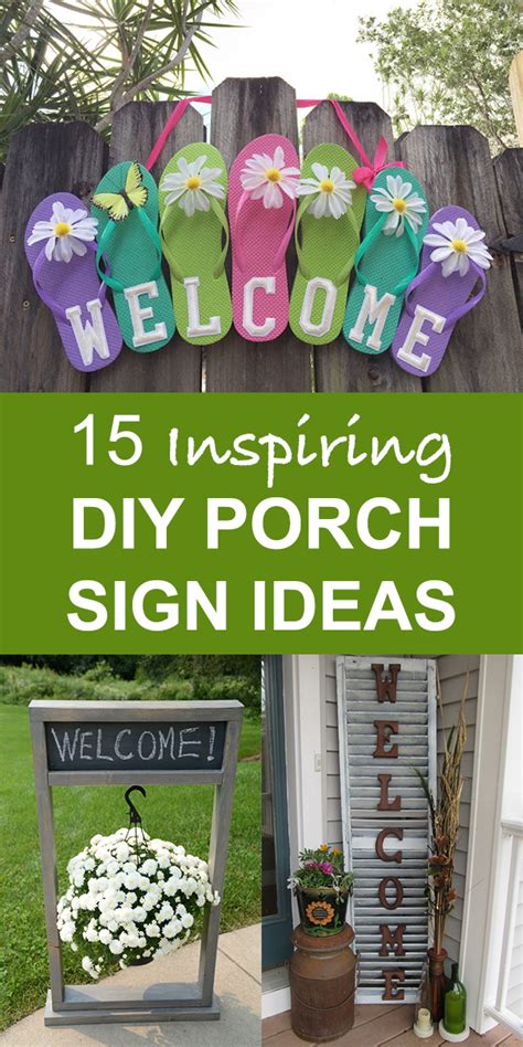 15 Inspiring Diy Front Porch Sign Ideas For Your Home