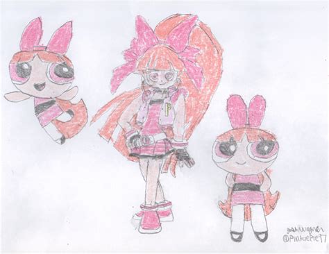 Powerpuff Girls Classic Z And Reboot Blossom By Pinkiepie097 On Deviantart