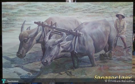 Lukisan Kerbau Di Sawah Gosimgurdesh