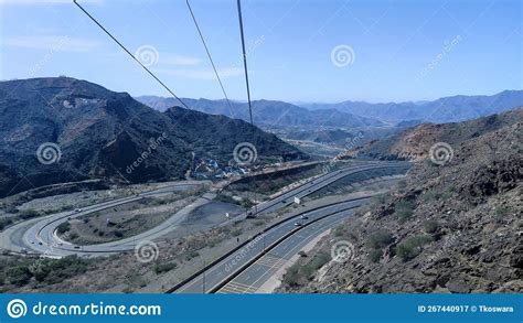 Taif Mountain Road Stock Image Image Of Plateau Hills 267440917