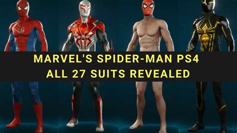 Spider Man Ps4 Secret Suits