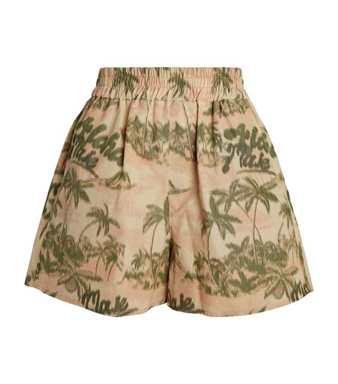 Womens Maje Multi Palm Tree Print Shorts Harrods Countrycode