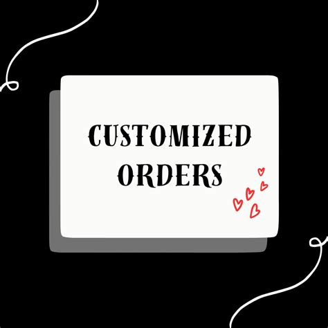 Customized Orders Announcements On Carousell