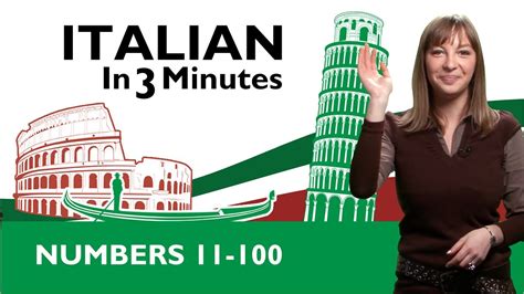 Learn Italian Italian Numbers 11 100 Youtube