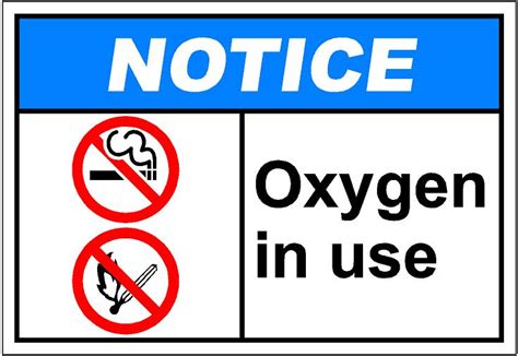 Printable Oxygen In Use Sign Free Printable Signs Eduaspirant