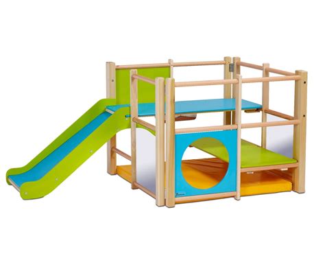Toddler Indoor Wooden Activity Climbing Frame Centre