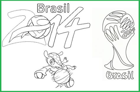 Dibujos Para Colorear Mundial Brasil 2014 Dibujos Para Pintar Y