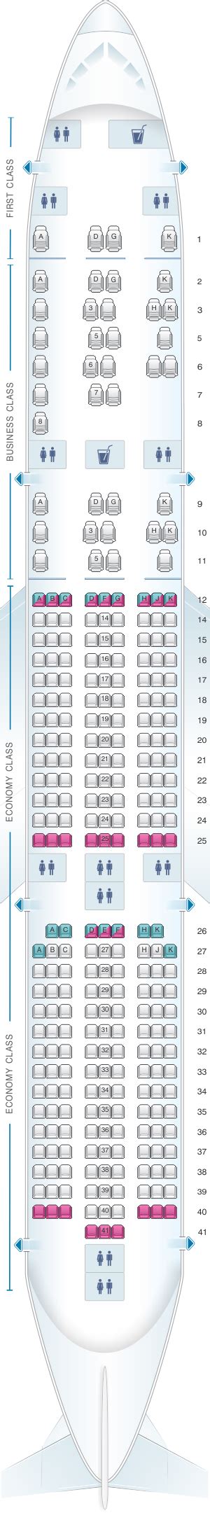 A350 Airbus Seat Map Image To U