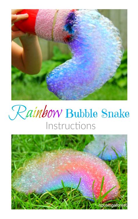 Rainbow Bubbles Snake Recipe And Instructions Crafting