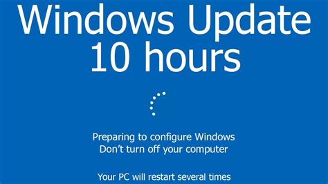 Windows Update Screen Real Count 10 Hours 4k Resolution Youtube