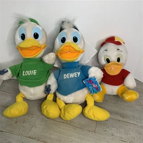 Disney Applause Ducktales Huey Dewey Louie Plush 13” Stuffed Animal