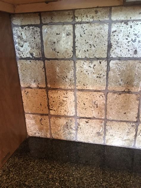 Backsplash In Your Kitchen Can Be Painted In One Day Travertine Tile
