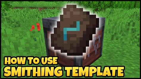 How To Use Smithing Template In Minecraft Youtube