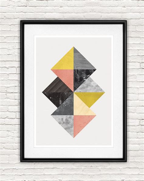 Abstract Wall Art Nordic Design Geomteric Art Print Sacandinavian Art