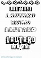 Coloriage du prénom Lautaro : à Imprimer ou Télécharger facilement