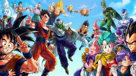 Wallpaper Anime Bola Naga Son Goku Dragon Ball Z Android 18 Mitologi Bulma Vegeta