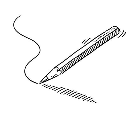 Pencil Drawing A Line Illustrations Royalty Free Vector Graphics