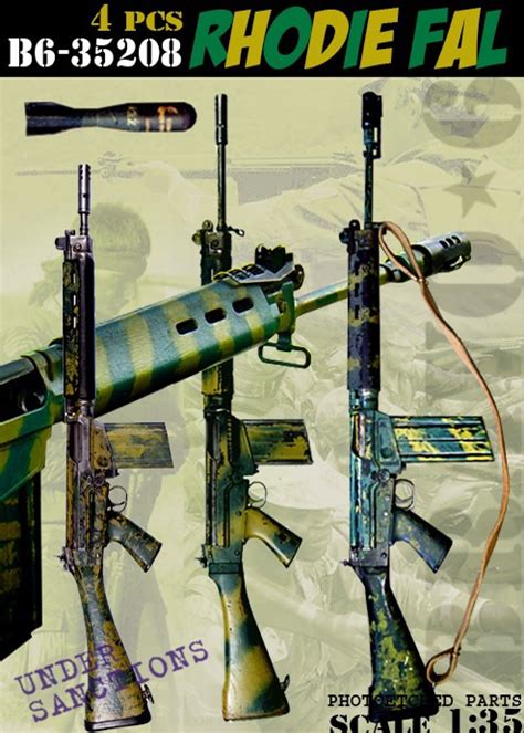 Modern Rhodesian Army Fn Fal Automatic Rifle
