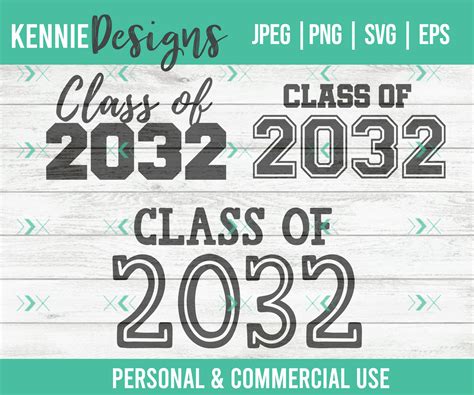 Class Of 2032 Svg Cutting File For Making Grow With Me Back To Etsy