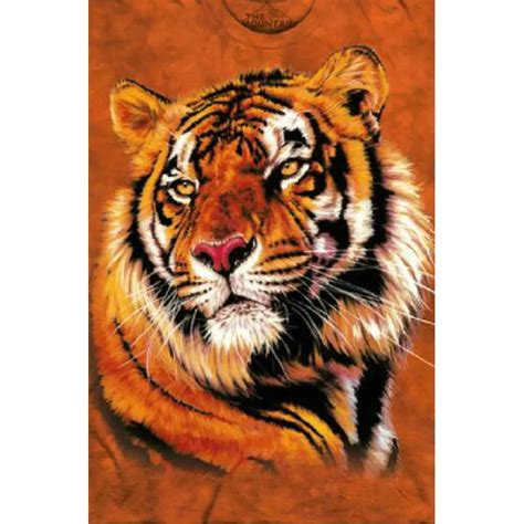 Diy 5d Diamond Painting Tiger Picture Square Crystal Diamond Embroidery