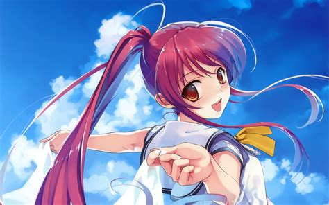 Deep Blue Sky And Pure White Wings Wallpapers Anime Hq Deep Blue Sky