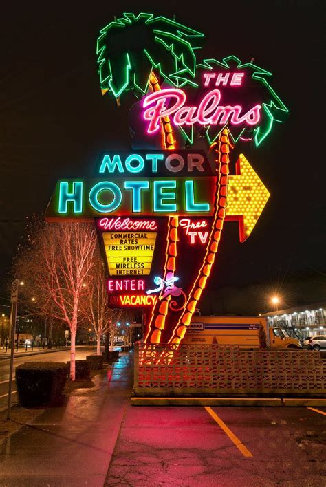 The Palms Motel Vintage Neon Signs Neon Aesthetic Neon Signs