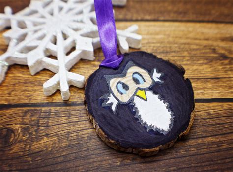 Owl Ornament For The Holidays Christmas Decor Cute Wood Etsy