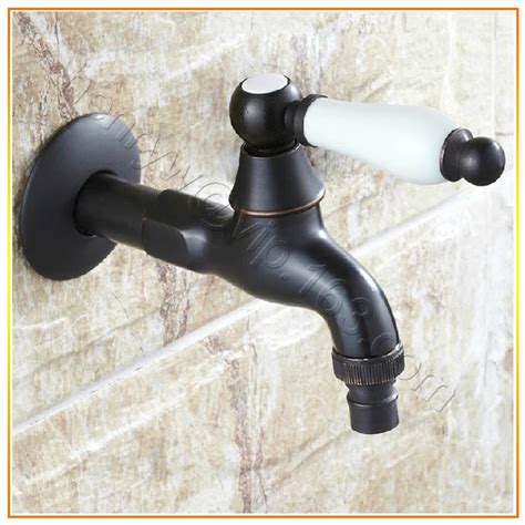 Luxury 2 Models Blackened And Gold Color Bib Cock Brass Bib Tap Wall Mounted Bib Faucet In