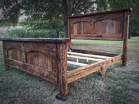 Chestnut Barn Wood Bed By Vintage Southern Creations Diy King Bed Frame