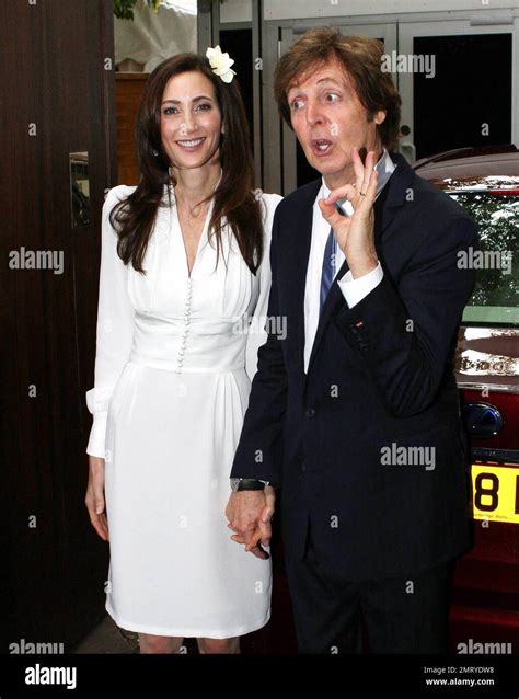 Sir Paul Mccartney And Nancy Shevell Arrive At Their Home For Their Wedding Reception After