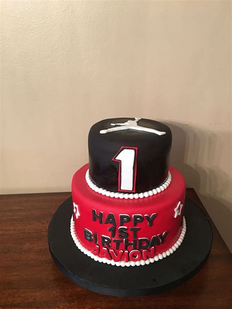 Air Jordan Themed 1st Birthday Cake 7th Birthday Cakes 1st Birthday Themes Birthday Ideas
