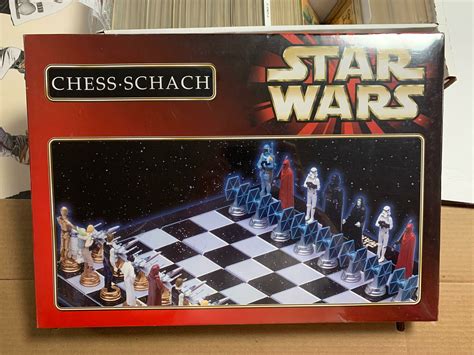 Star Wars 1999 Chess Schach Chess Set Sealed Heroes Sports Cards