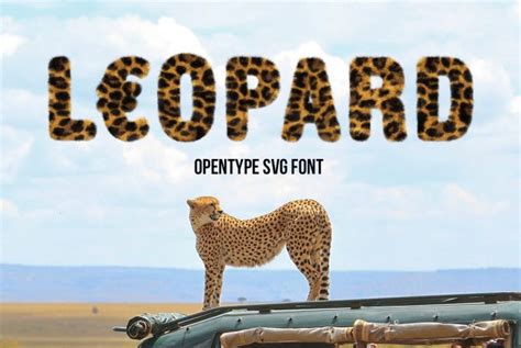 Leopard Font Wild Opentype Alphabet Handmadefont Com