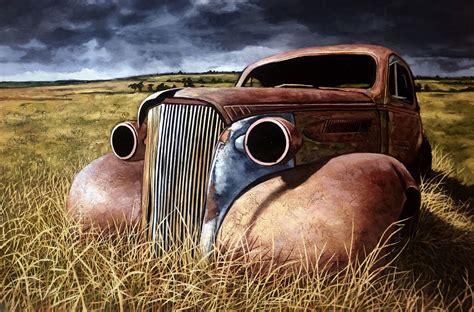 Bodie Ghost Town Standing Still Car Art Classic Cars Vintage
