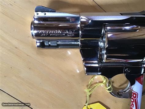 Colt Python 357 Magnum 2 12 Bright Nickel Mfg 1968 New Unfired