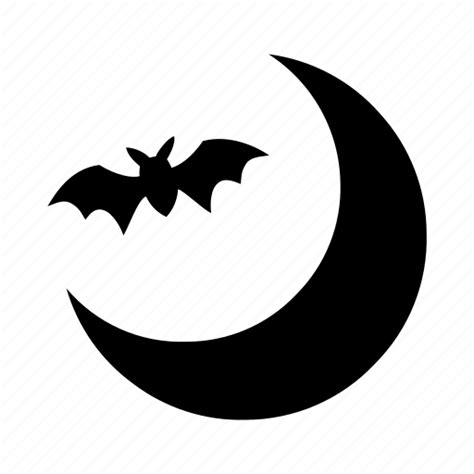 Bat And Moon Svg