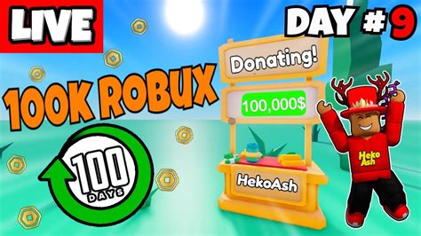 🔴donating 100k robux in 100 days 9 💰 pls donate livestream [raising💰] nuke instant face