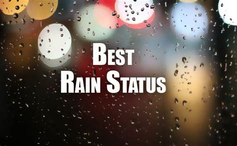 Rain Status For Facebook Whatsapp And Insta Caption For Rainy Day